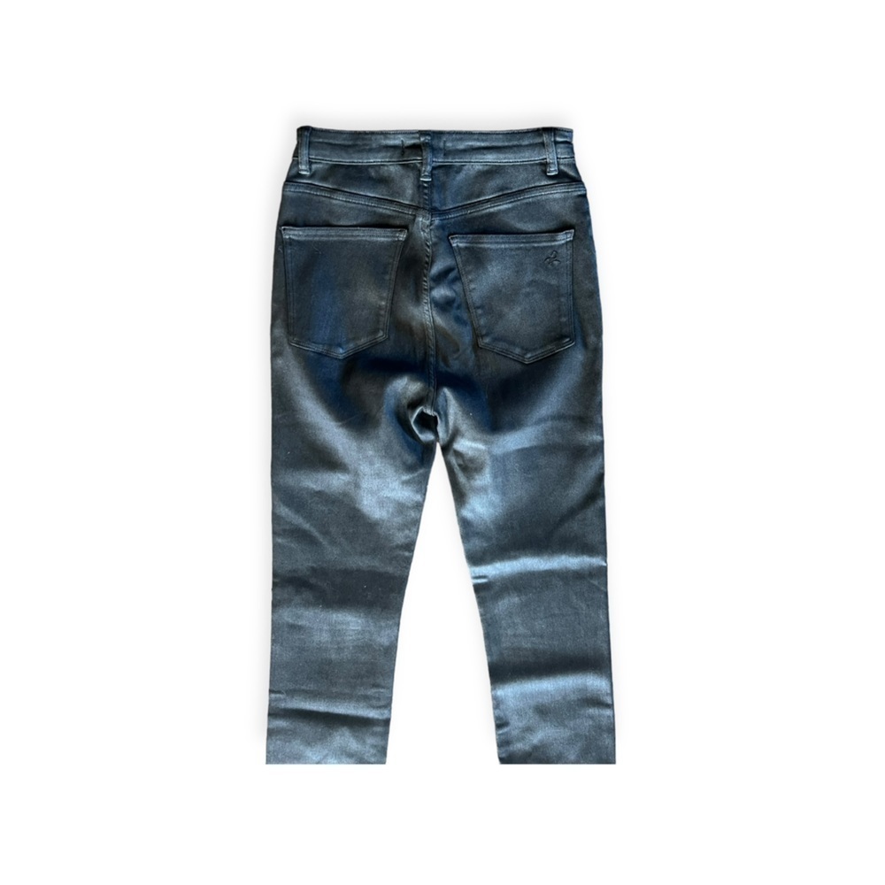 DL1961 Chrissy Ankle pants Jeans Ultra High Rise skinny graphite black 27 - Picture 5 of 11